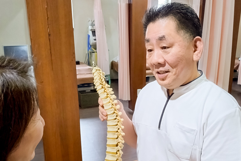 検査・説明の様子