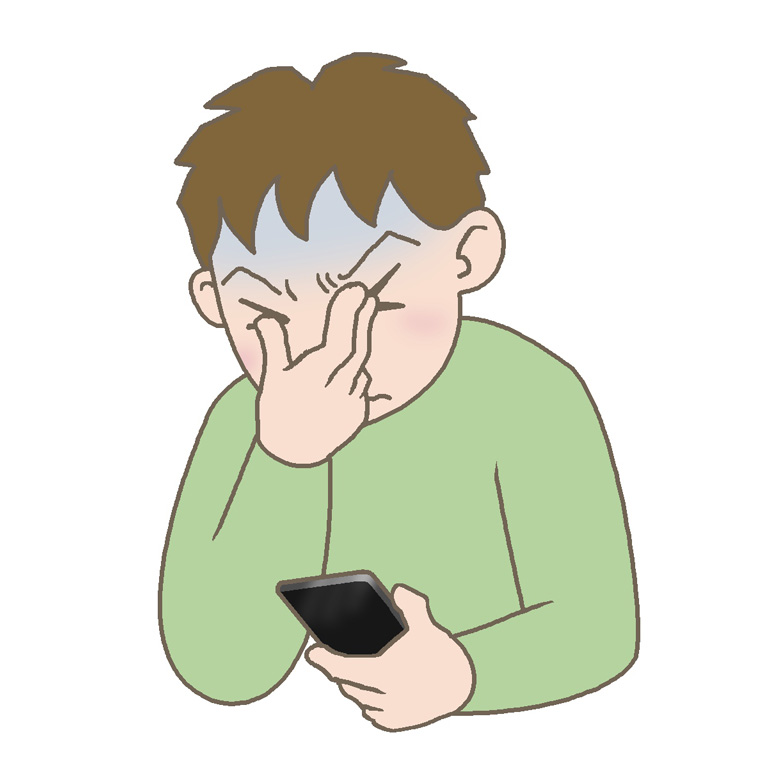 眼精疲労のイメージ