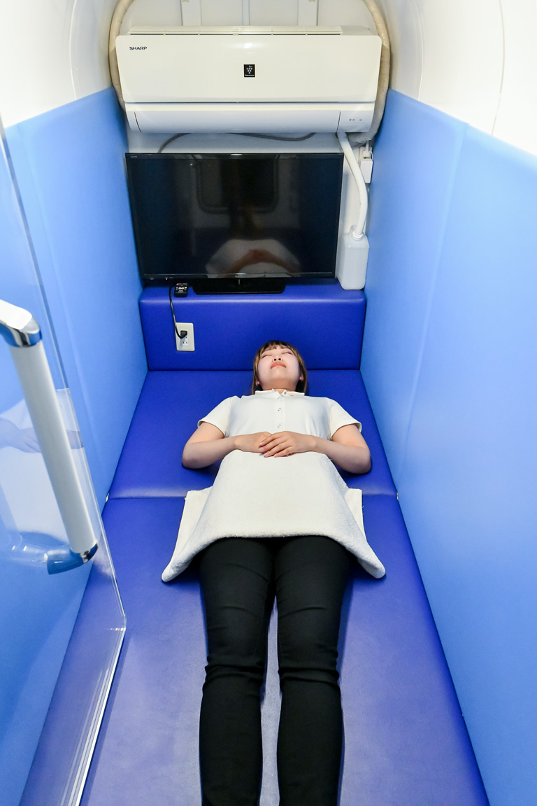 酸素ルーム内部の写真